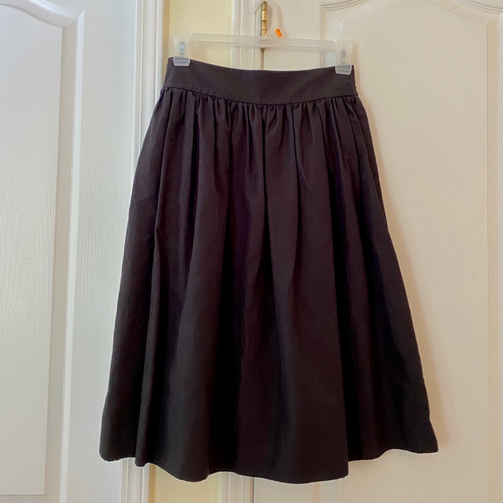 Kate Spade Black midi skirt w/ pockets & bow ♠️